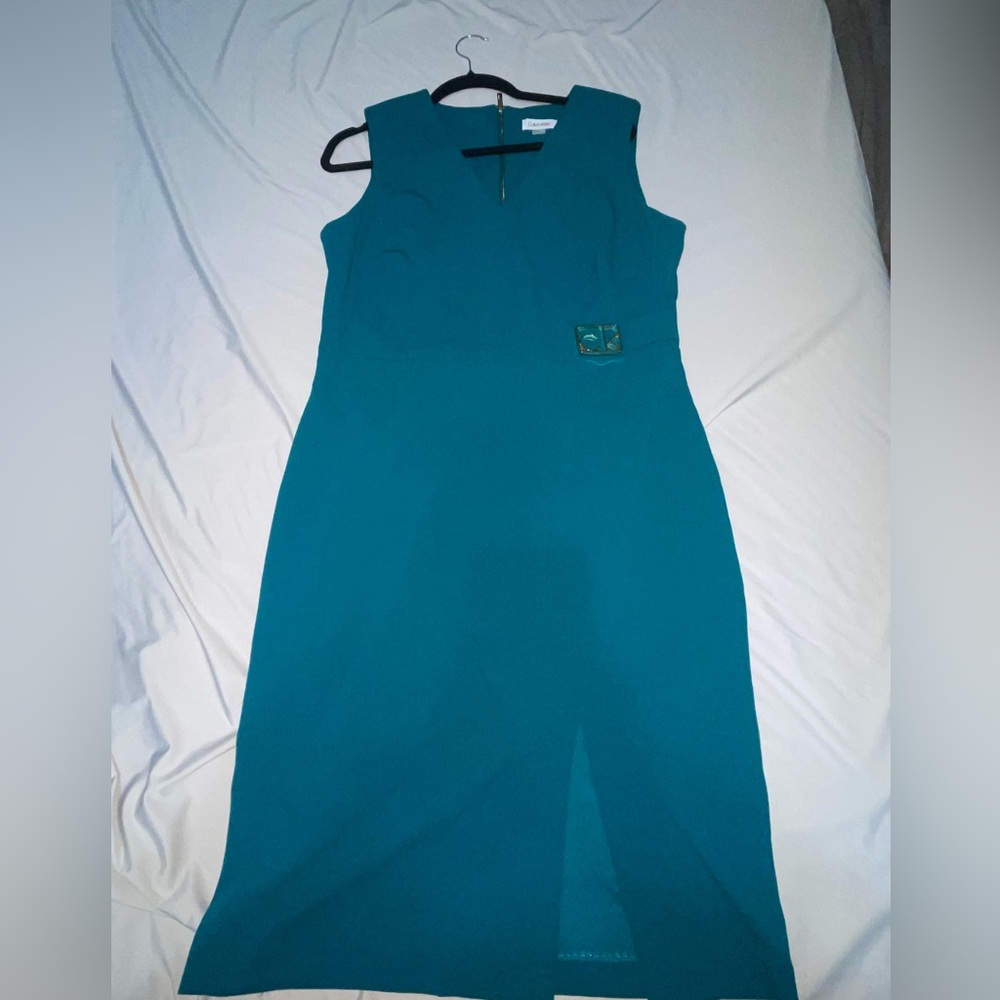 Calvin Klein Teal Mini Dress